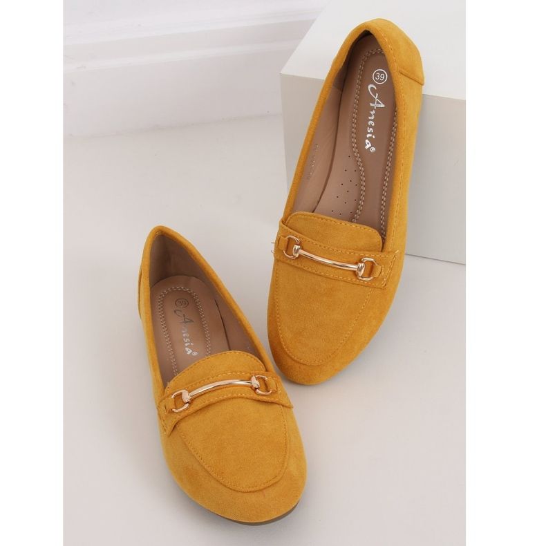 Women's loafers honey 88-385 Yellow 1