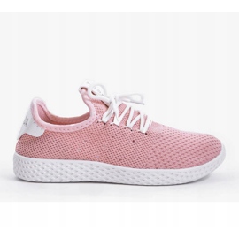 H935-5 pink slip-on sports shoes 1