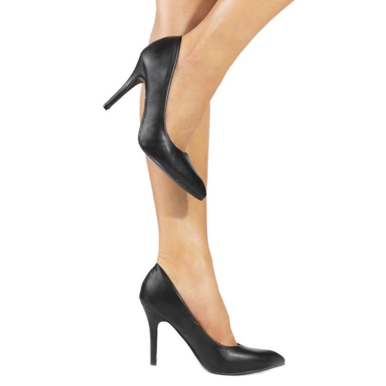 Black matte pumps on the LEI-02-A heel 1