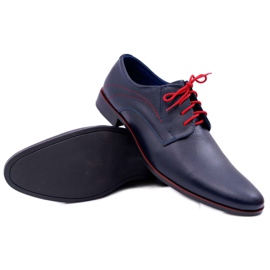 Mario Boschetti Men's Brogues, Elegant Leather, Navy Blue Menelaos red 1 Mario Boschetti Men's Brogues, Elegant Leather, Navy Blue Menelaos red 1