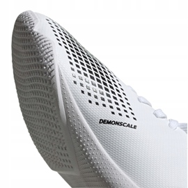 Adidas Predator 20.3 In Jr FW9218 football boots grey/silver, white, gold white 2