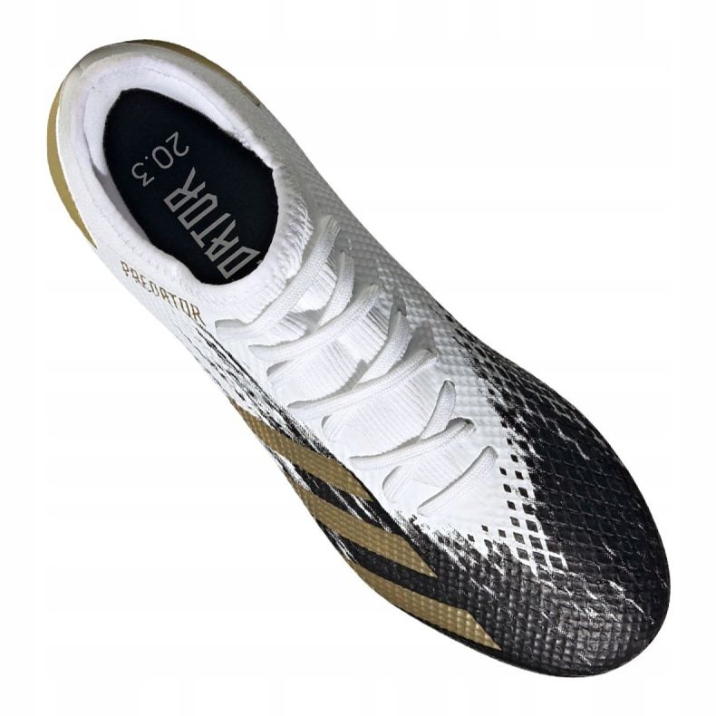 Adidas Predator 20.3 L Fg M FW9197 football boots white, gold white 1 Adidas Predator 20.3 L Fg M FW9197 football boots white, gold white 1