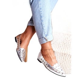 Lu Boo Women's Ballerinas Silver Metallic Dianna 3