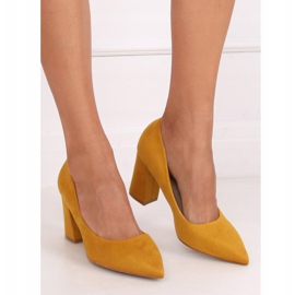 Pumps on the post honey 030-22 ES-1 Yellow 2 Pumps on the post honey 030-22 ES-1 Yellow 2