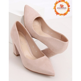 Pumps on the beige post 030-22 ES-1 Beige brown 1