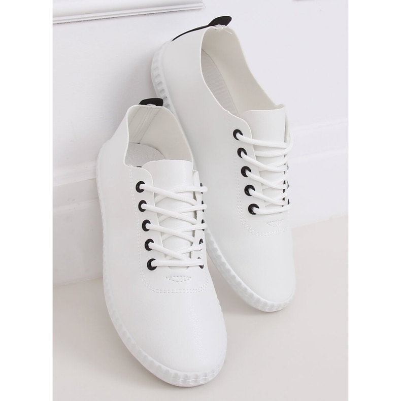 Women's black and white sneakers 6165 Black 2