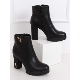 Black 1032A-GA Black platform boots 2