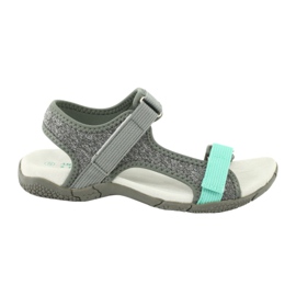 Sandals leather insert American Club RL23 / 20 grey green 5