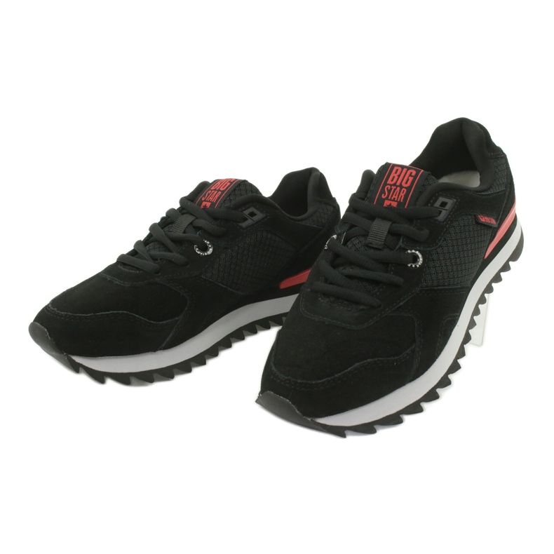 Sport shoes BIG STAR GG274524 black red 2