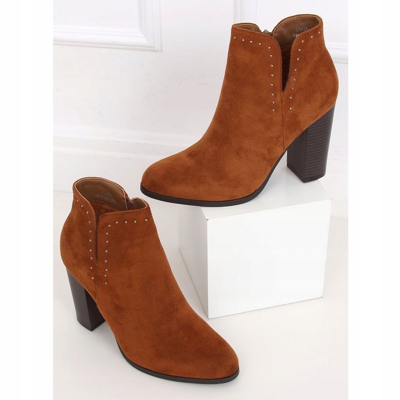 Camel UK11P Camel high-heeled boots brown 1