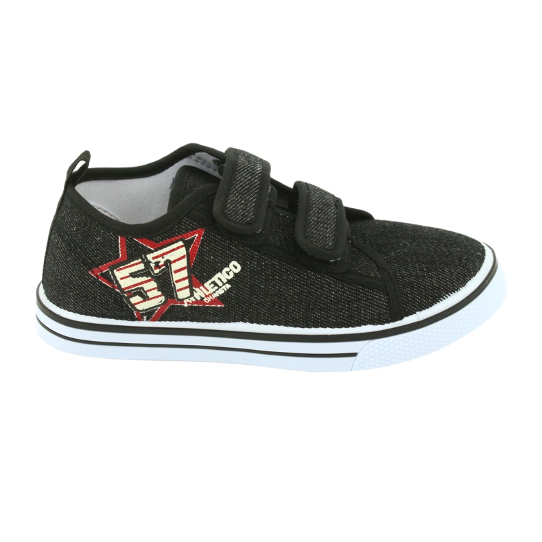 Velcro sneakers Atletico jeans black 7