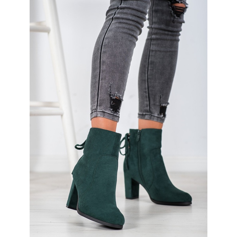 Tied Boots On The VINCEZA Post green 1