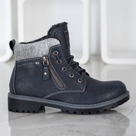 Goodin Warm navy blue hiking boots 2