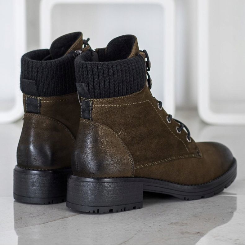 VINCEZA Casual Trappers green 1