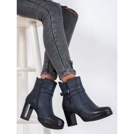 J. Star Casual boots on a post navy blue blue 1 J. Star Casual boots on a post navy blue blue 1