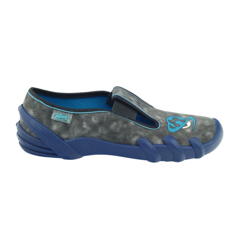 Befado children's shoes slippers 290y163 blue grey 6