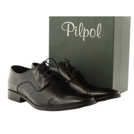 Leather formal shoes Pilpol 1385 black 4