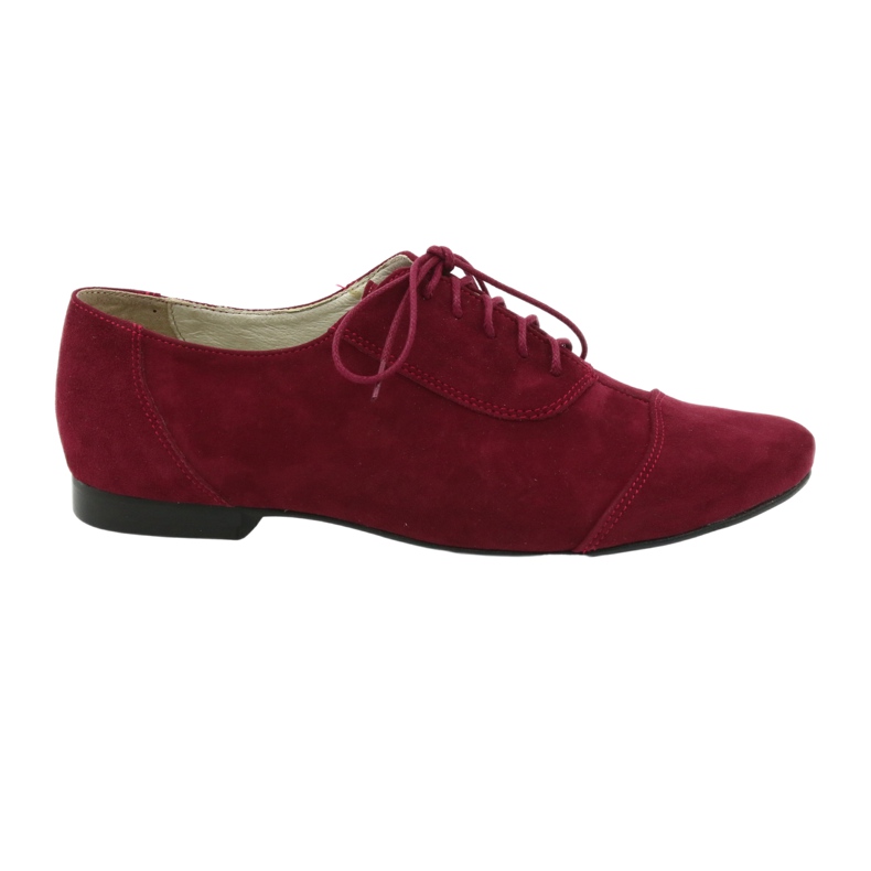 Women's leather oxfords Angello burgundy multicolored 5