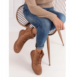 Lace-up boots NC1070 Khaki beige 1