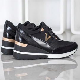 Vinceza Vincez Wedge Sneakers black 2