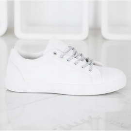 SHELOVET Sneakers With Decorative Laces white 1