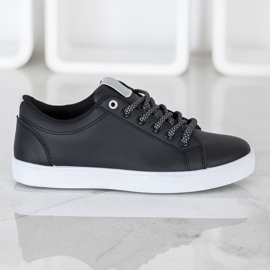 SHELOVET Sneakers With Decorative Laces black 2