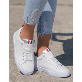 SHELOVET Stylish Sneakers With Eco Leather white 2