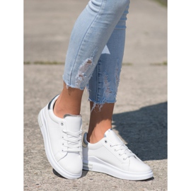 SHELOVET Fashionable Tied Sneakers white 2