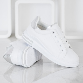 SHELOVET Fashionable Tied Sneakers white 1