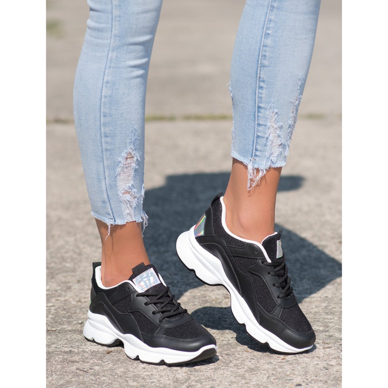 SHELOVET Comfortable Black Sneakers 2 SHELOVET Comfortable Black Sneakers 2