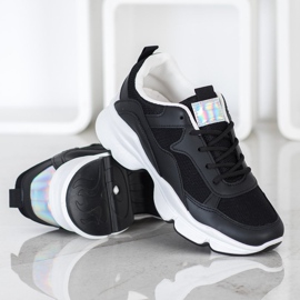 SHELOVET Comfortable Black Sneakers 1 SHELOVET Comfortable Black Sneakers 1