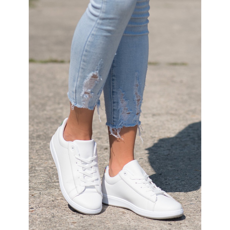 SHELOVET Casual White Sneakers 2