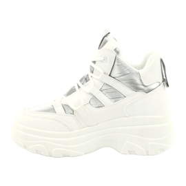 Evento High sports shoes 20BT26-3192 white silver 2 Evento High sports shoes 20BT26-3192 white silver 2