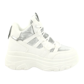 Evento High sports shoes 20BT26-3192 white silver 1 Evento High sports shoes 20BT26-3192 white silver 1