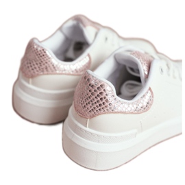 FRROCK White Ilonka lace-up sports shoes for children pink 4