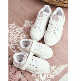 FRROCK White Ilonka lace-up sports shoes for children pink 1