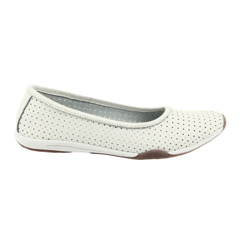 White openwork ballerinas Filippo 089 6
