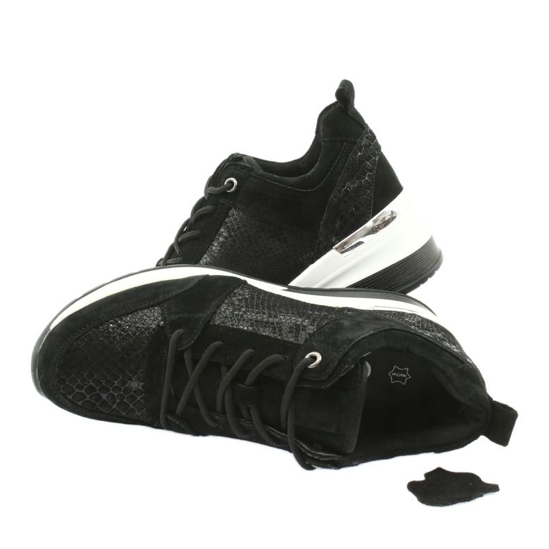 Women's sports shoes tied Filippo DP1505 / 20 black 4