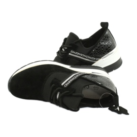 Filippo Slipony leather sports shoes DP1388 / 20 BK Nice black silver 4
