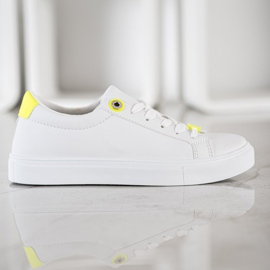 SHELOVET Sneakers With Eco Leather white 2 SHELOVET Sneakers With Eco Leather white 2