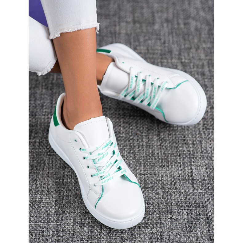 SHELOVET Fashionable Sports Shoes white green 1 SHELOVET Fashionable Sports Shoes white green 1