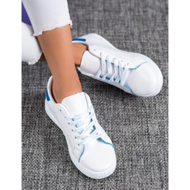 SHELOVET Fashionable Sports Shoes white blue 2 SHELOVET Fashionable Sports Shoes white blue 2
