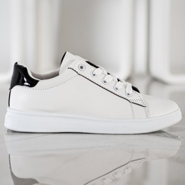 SHELOVET Classic Sport Shoes white black 2