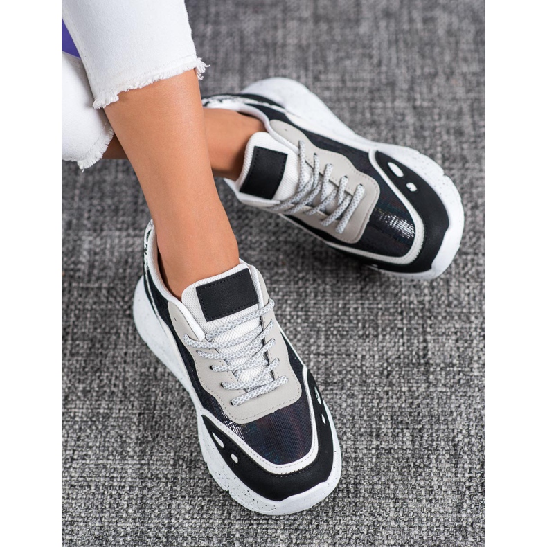 Kayla Sneakers With Holo Effect black 2