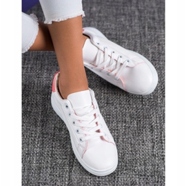 SHELOVET Classic Sport Shoes white pink 2 SHELOVET Classic Sport Shoes white pink 2