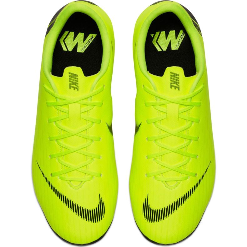 Nike Mercurial Vapor 12 Academy Mg Jr AH7347 701 soccer shoes yellow 1