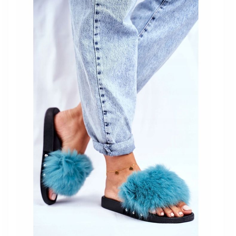 Women's Slippers with Natural Fur Green Bushido 1 Women's Slippers with Natural Fur Green Bushido 1