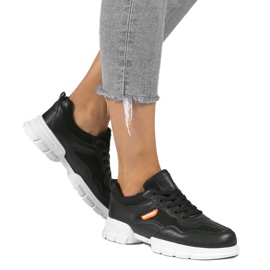Black fashionable sports shoes C051 1