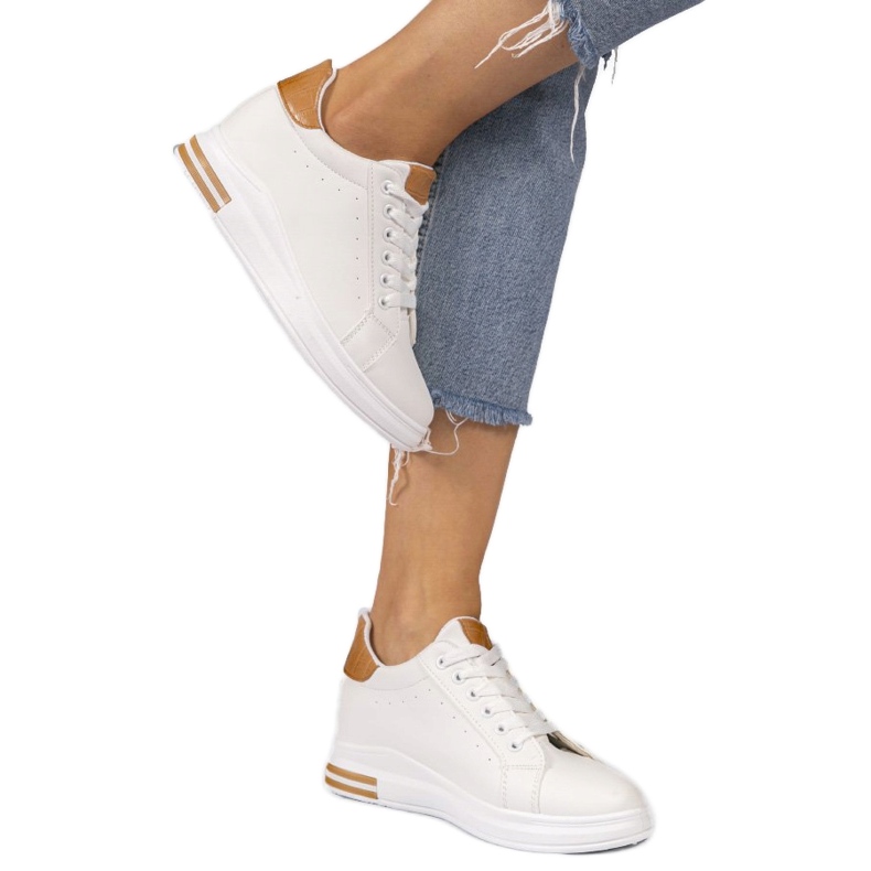 White sneakers, wedge sneakers 2010 1