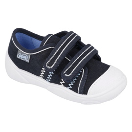Befado children's shoes 907P118 white navy blue 1